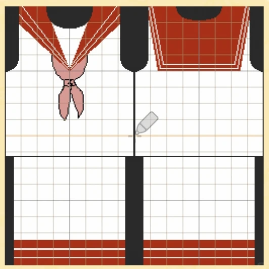 陵桜学園セーラー服の作り方 — トモダチライフ DIY 図案
