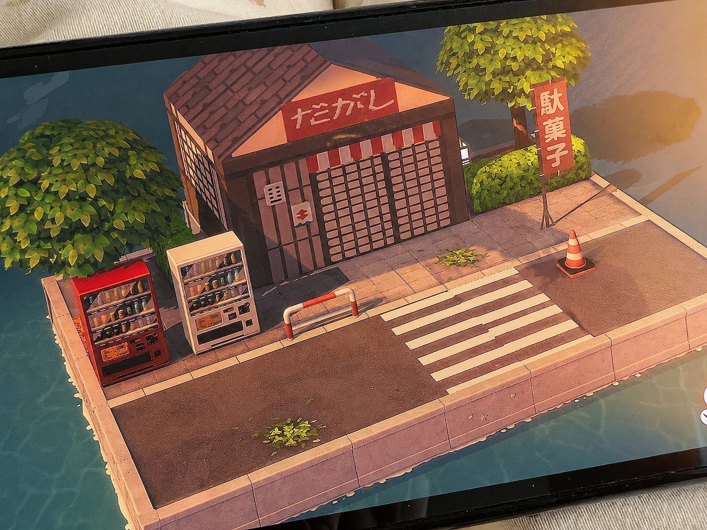 Boutique de bonbons japonaise construite dans Tomodachi Life — Tomodachi Life motif DIY