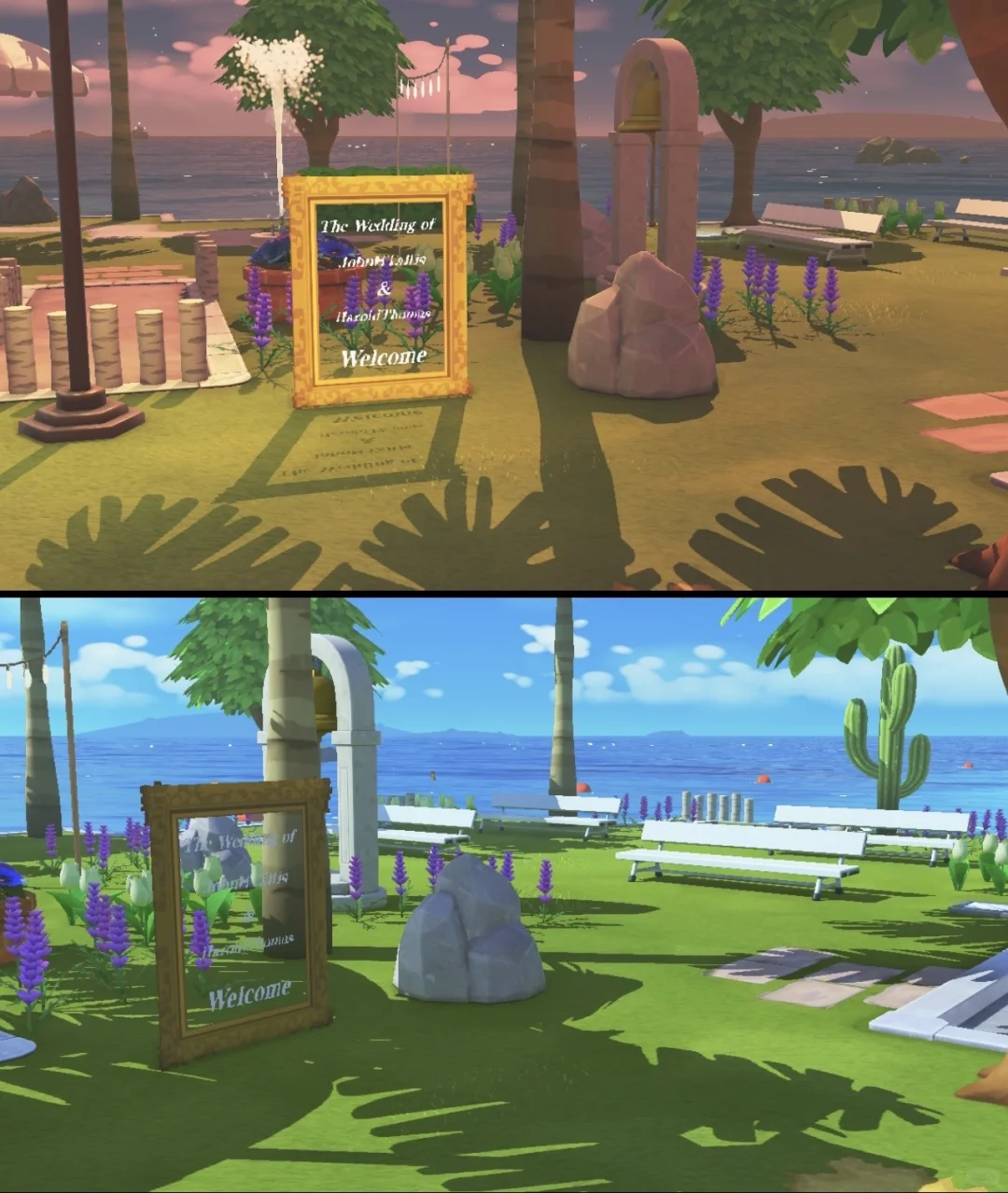 Panneau mariage avec tampon — Tomodachi Life motif DIY (image 1)