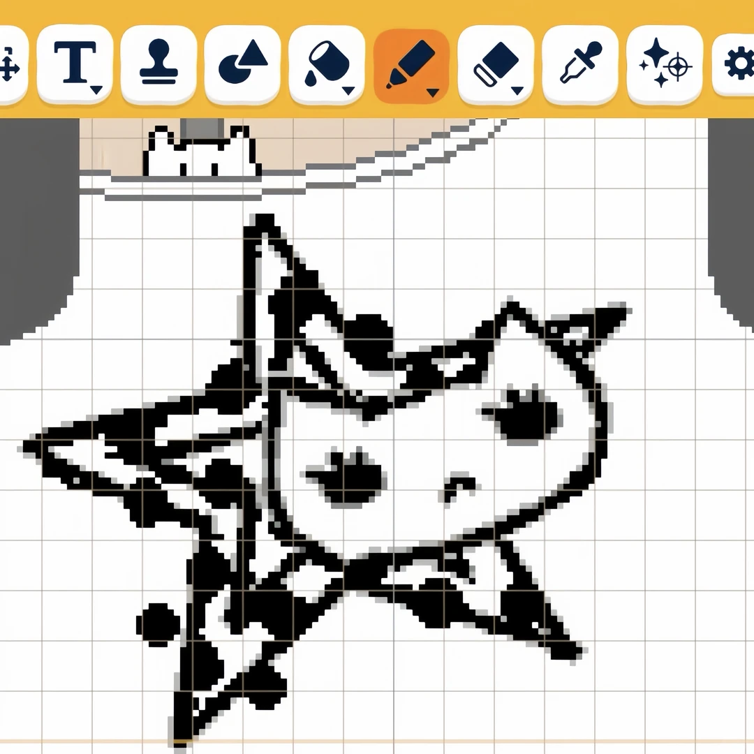 トモコレ キャミソール猫 (՞ -ㅅ-՞) 作り方 — トモダチライフ DIY 図案（4枚目）