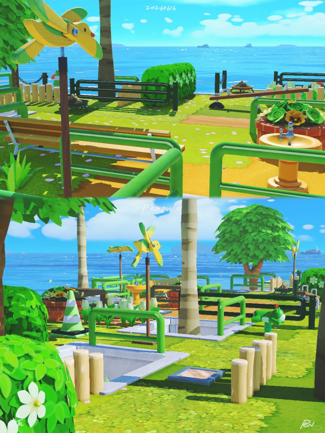 Parc insulaire en forme de zongzi pour la Fête des bateaux-dragons — Tomodachi Life motif DIY (image 5)