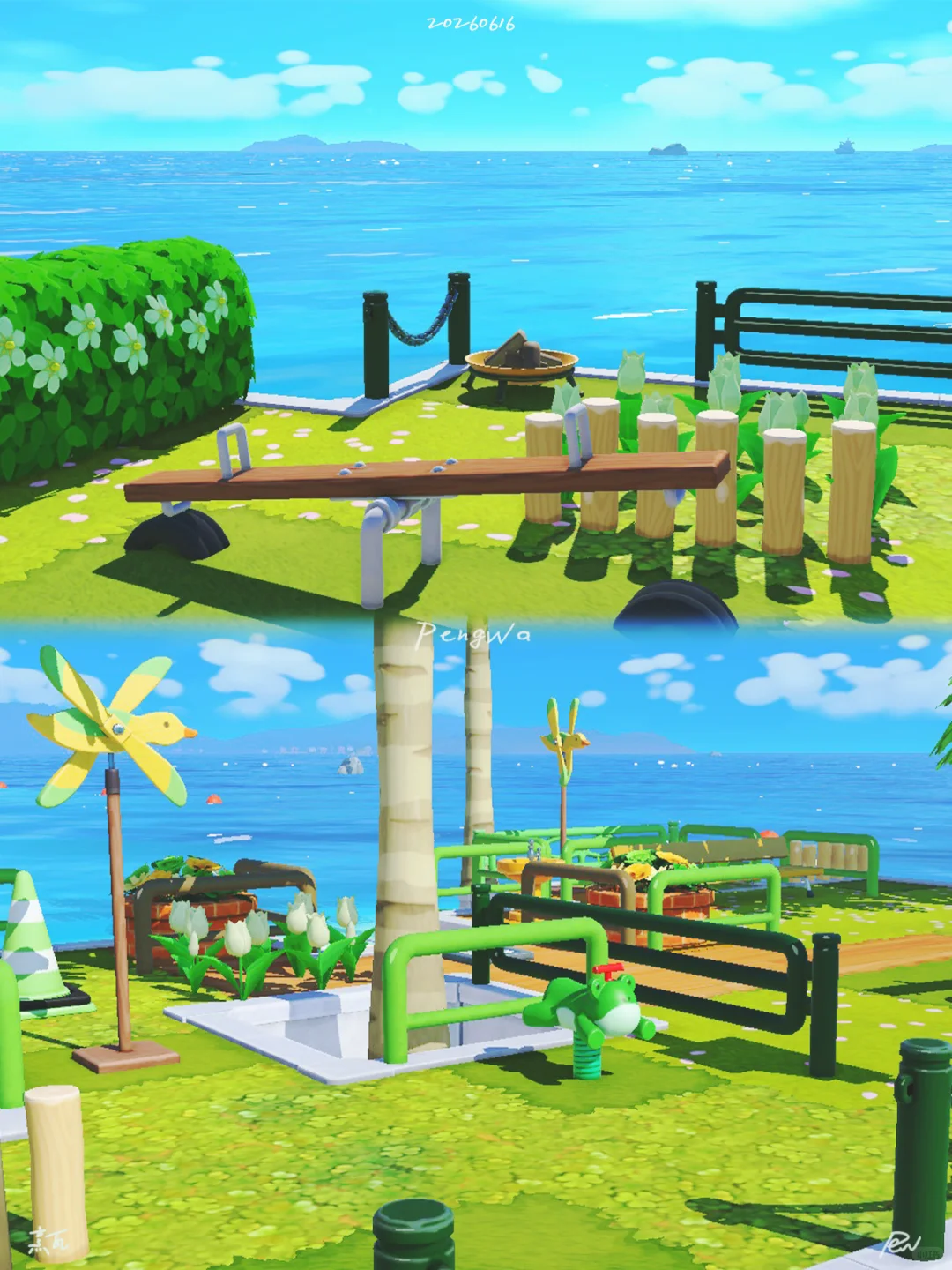 Parc insulaire en forme de zongzi pour la Fête des bateaux-dragons — Tomodachi Life motif DIY (image 6)