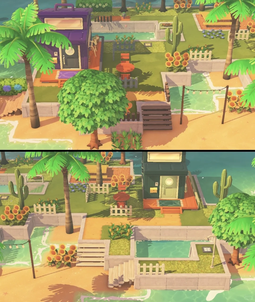 Îles pour un et trois Mii : deux solo et une triple — Tomodachi Life motif DIY
