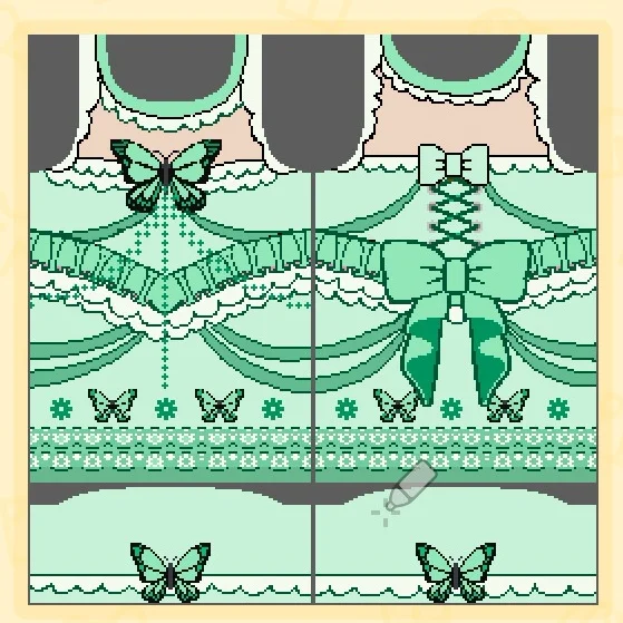 Robe de fée papillon 🦋 — Tomodachi Life motif DIY (image 4)