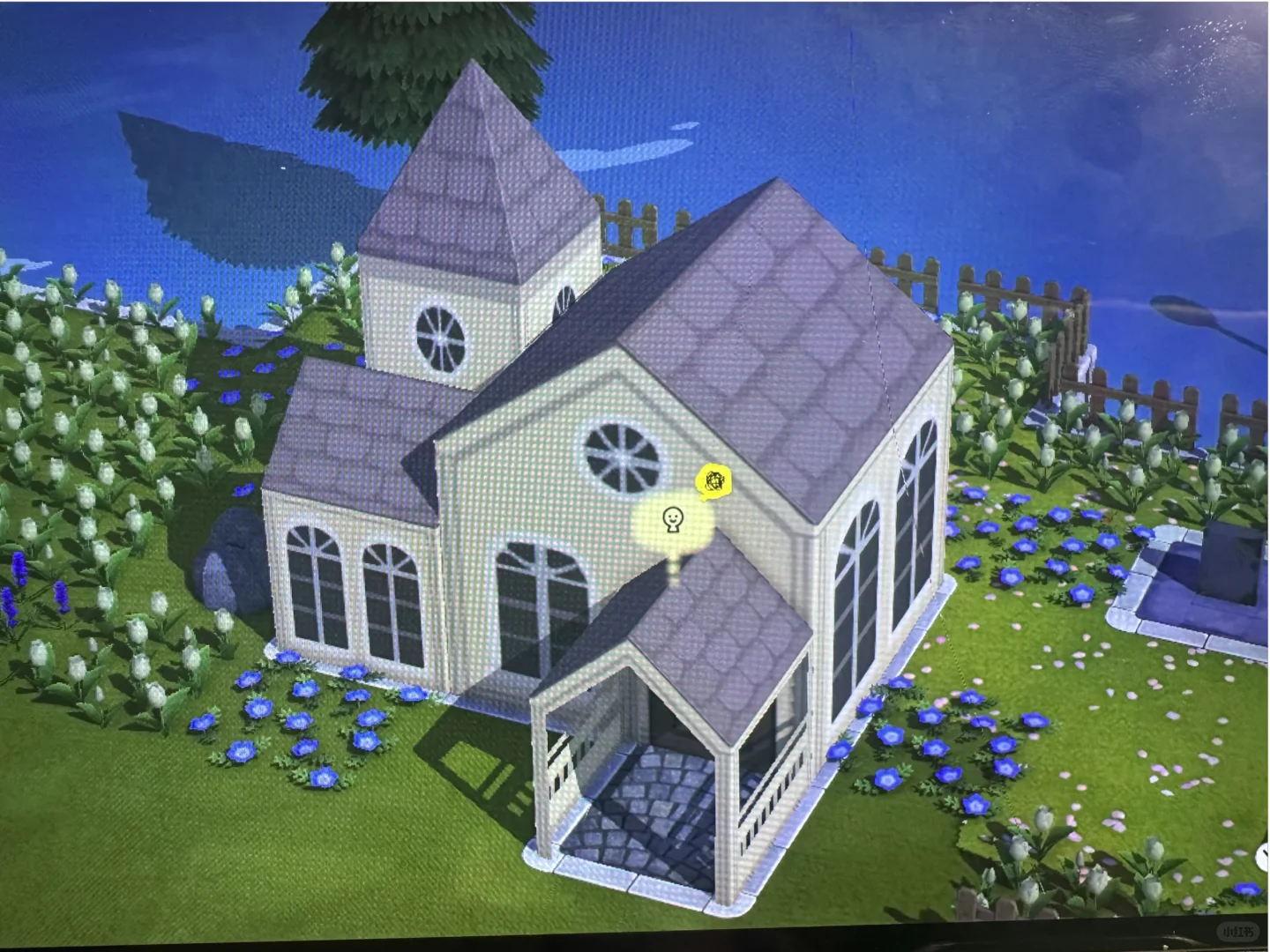 Créez une église avec ce modèle universel à copier — Tomodachi Life motif DIY (image 1)