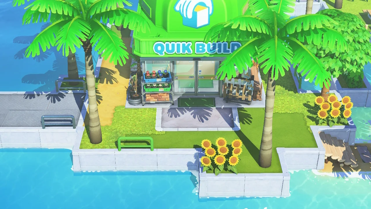 Construction and Food Stores with Dock Access — Tomodachi Life DIY pattern (image 3)