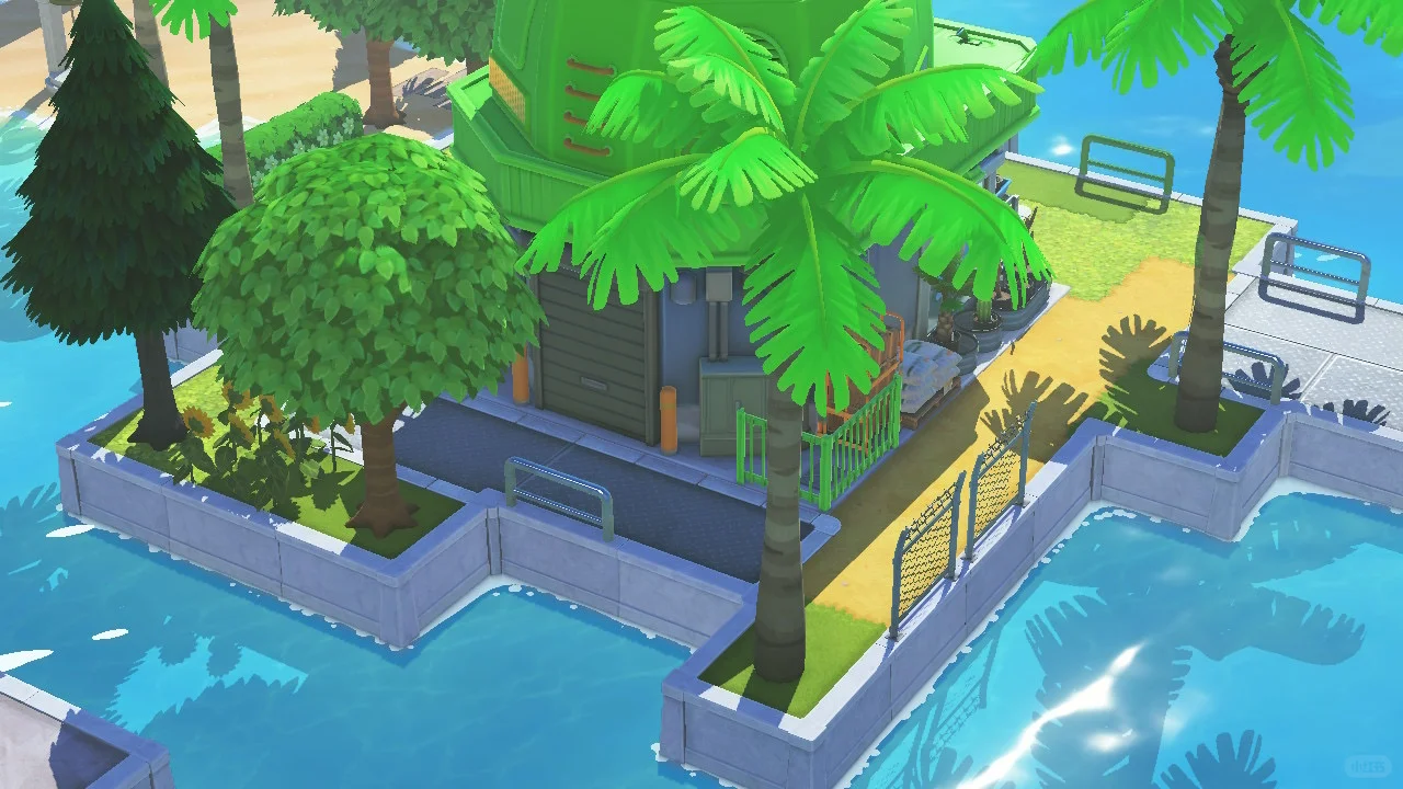 Construction and Food Stores with Dock Access — Tomodachi Life DIY pattern (image 5)