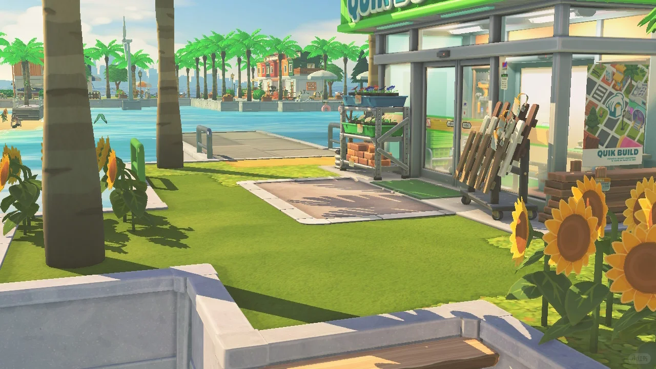 Construction and Food Stores with Dock Access — Tomodachi Life DIY pattern (image 6)