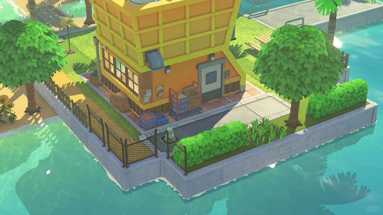 Construction and Food Stores with Dock Access — Tomodachi Life DIY pattern (image 9)