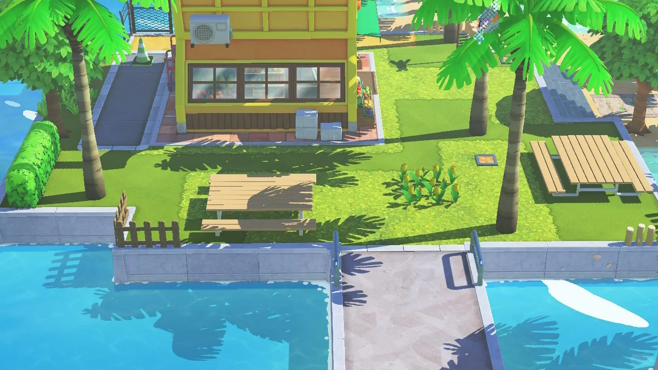 Construction and Food Stores with Dock Access — Tomodachi Life DIY pattern (image 10)