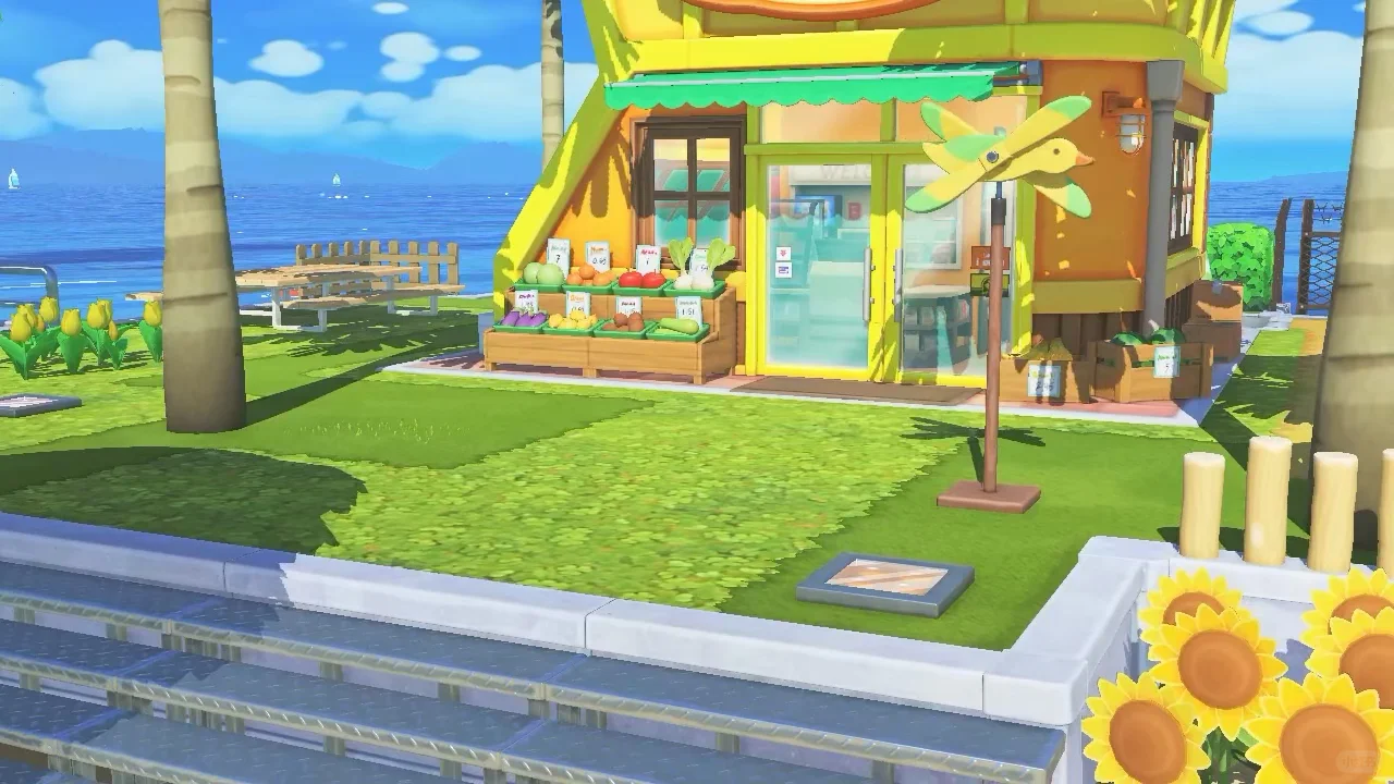Construction and Food Stores with Dock Access — Tomodachi Life DIY pattern (image 11)