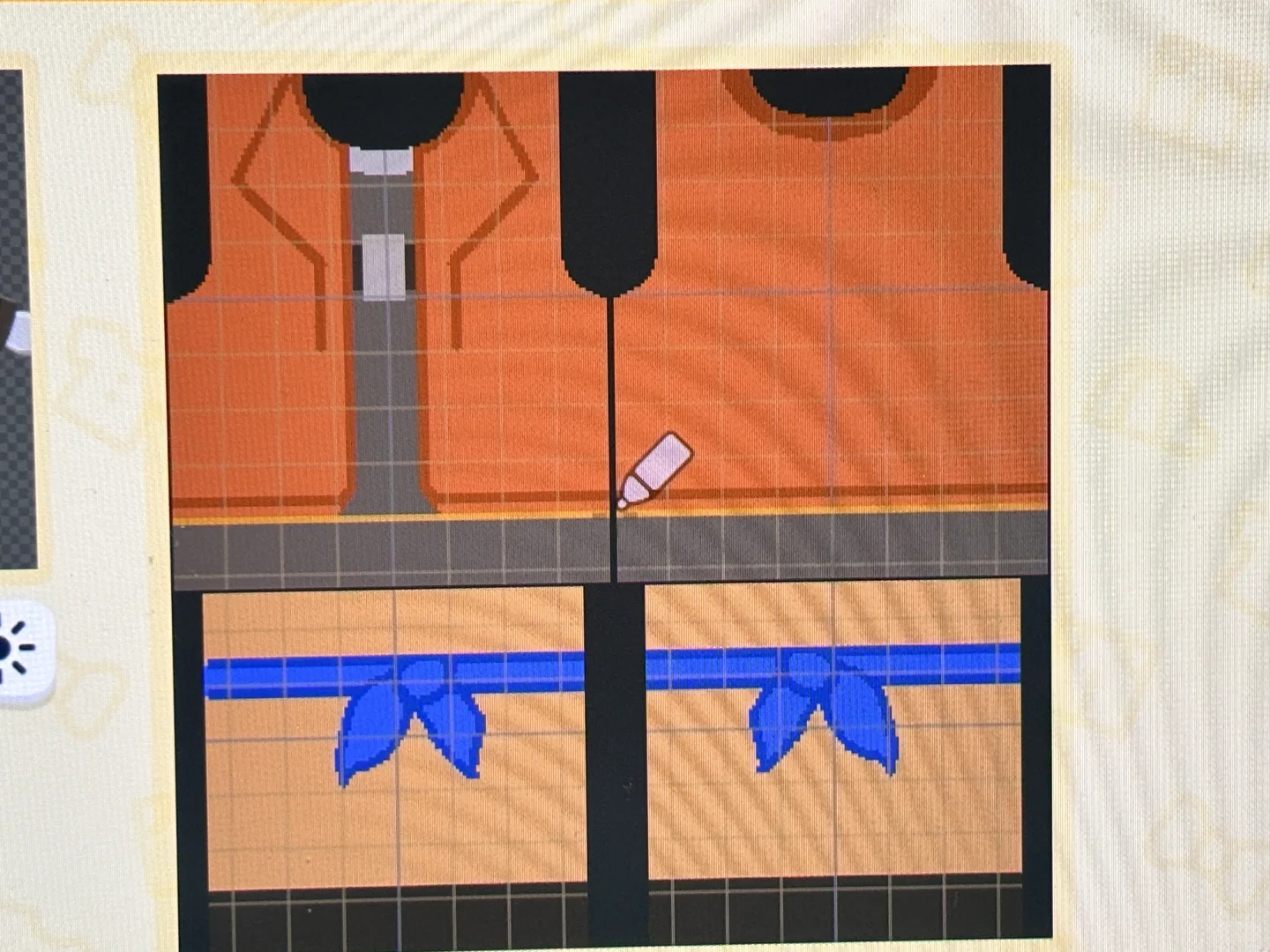 Tutoriel de face paint de Fretful Goat (avec motif de tenue) — Tomodachi Life motif DIY (image 17)