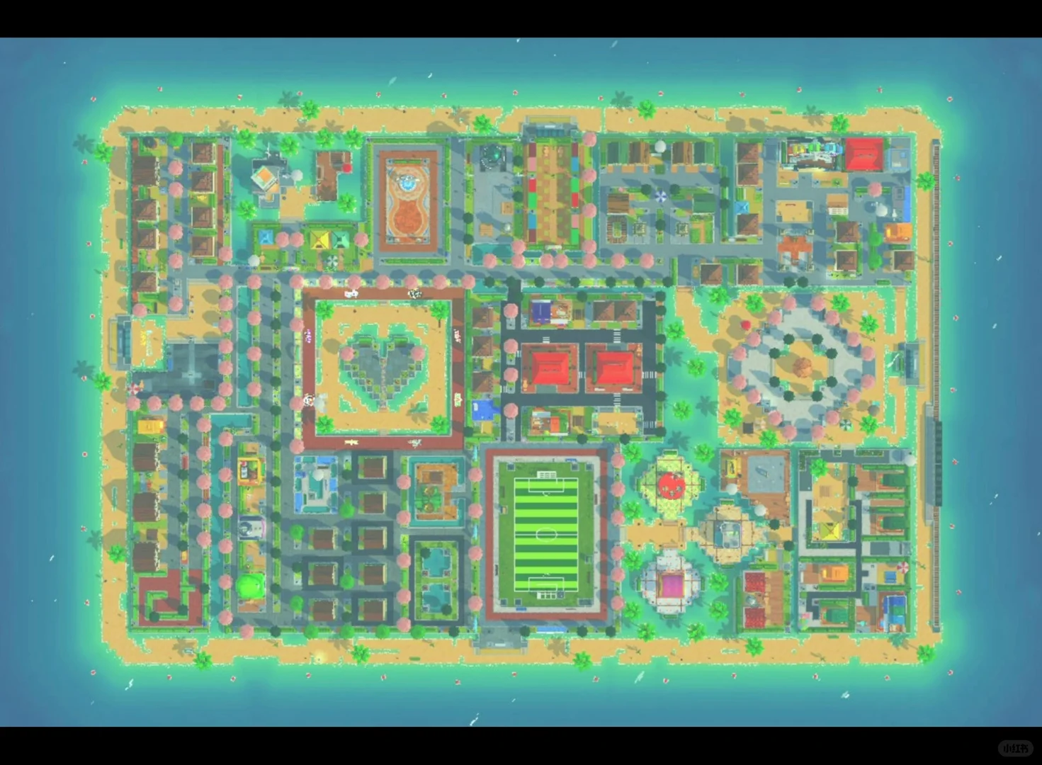 Island Building Done! All 70 Slots Filled with Neat Ground Design — Tomodachi Life DIY pattern