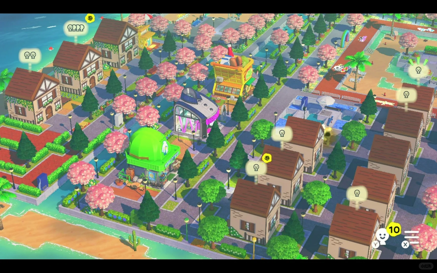 Island Building Done! All 70 Slots Filled with Neat Ground Design — Tomodachi Life DIY pattern (image 7)