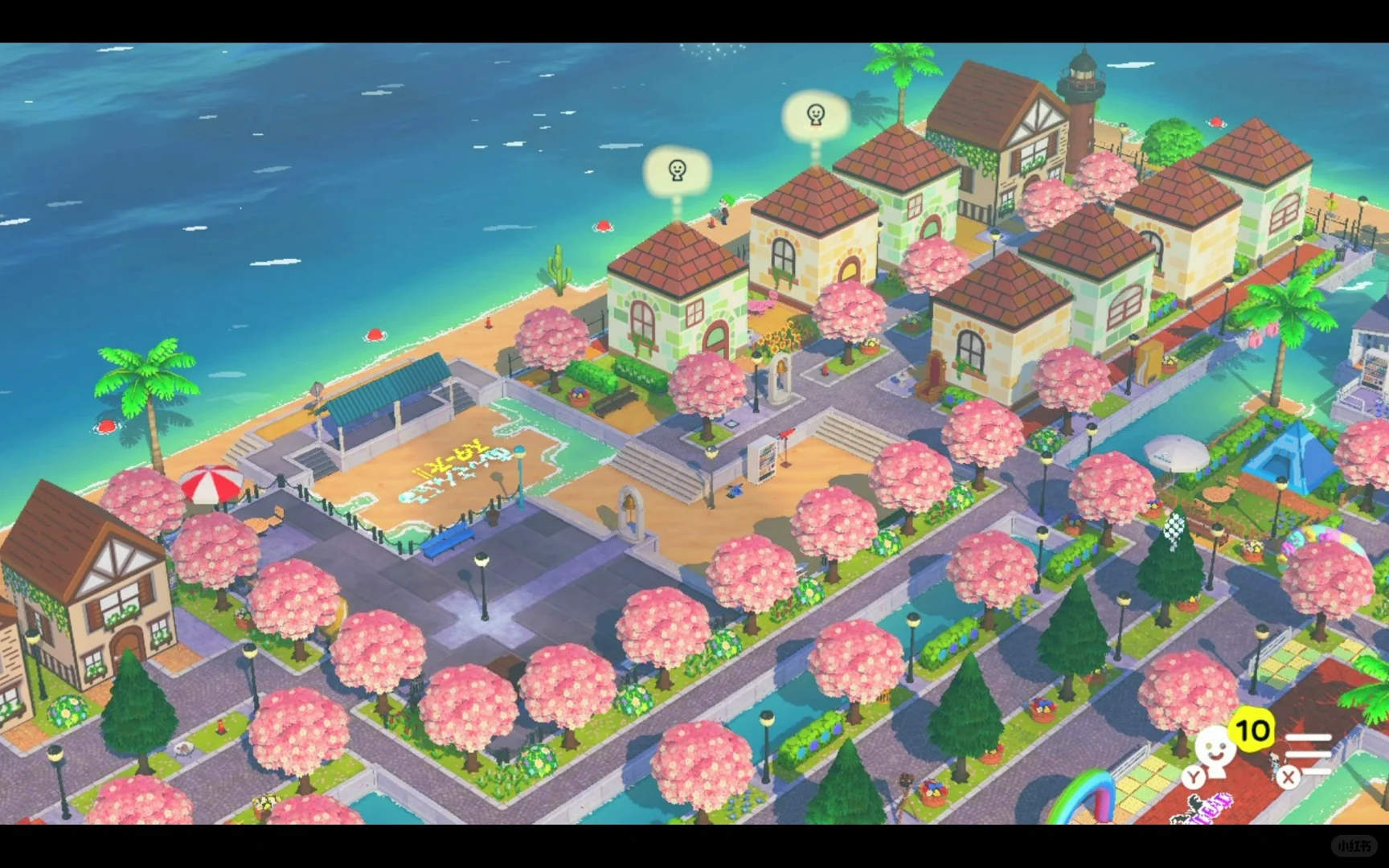 Island Building Done! All 70 Slots Filled with Neat Ground Design — Tomodachi Life DIY pattern (image 9)