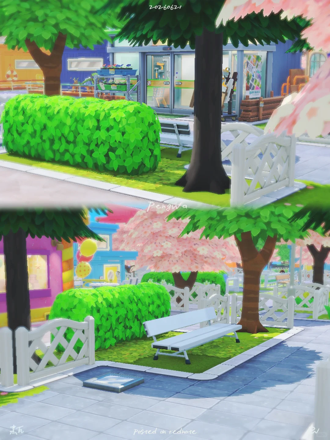 Création d'île de Bùhuà : quincaillerie – maison bleue et digue avec cachet vécu — Tomodachi Life motif DIY (image 3)