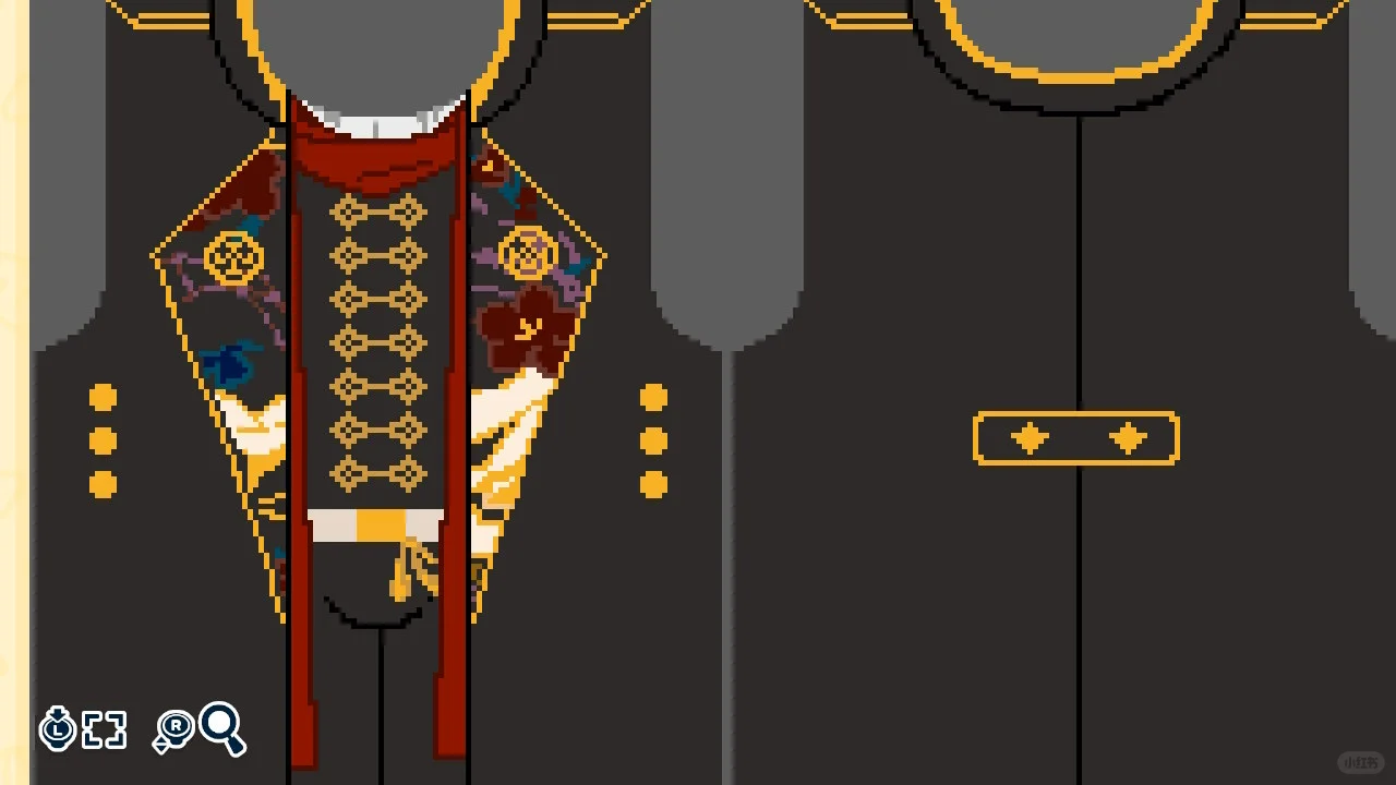 トモコレ：加州清光（刀剣乱舞）極 出陣服の図案 — トモダチライフ DIY 図案（4枚目）