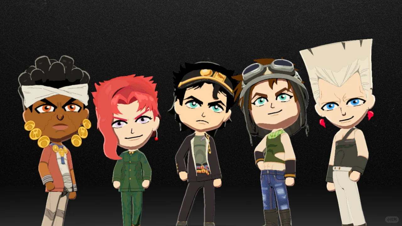 JoJo's Bizarre Adventure Part 3 Outfit Pattern Sheet — Tomodachi Life DIY pattern