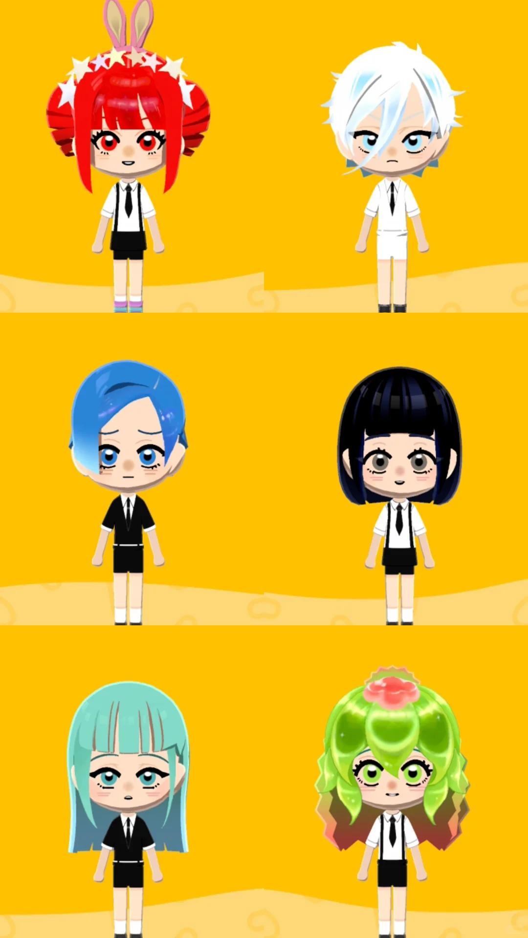 Bringing All Land of the Lustrous Characters to My Island (o^ ^o) — Tomodachi Life DIY pattern (image 2)