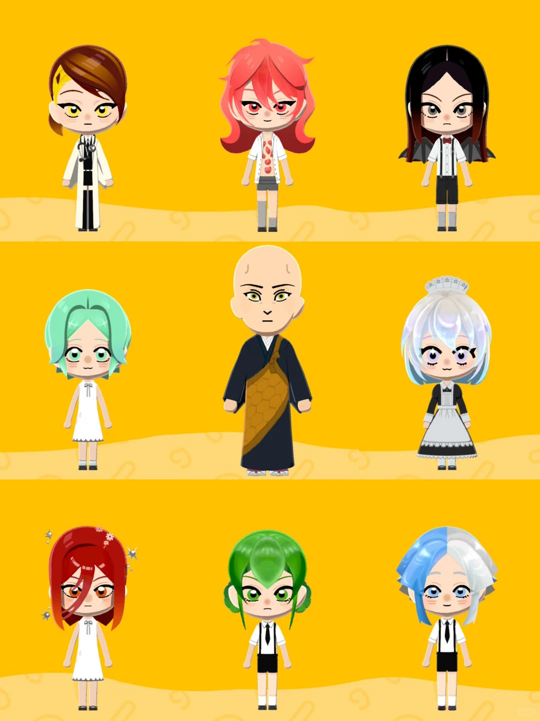 Bringing All Land of the Lustrous Characters to My Island (o^ ^o) — Tomodachi Life DIY pattern (image 4)