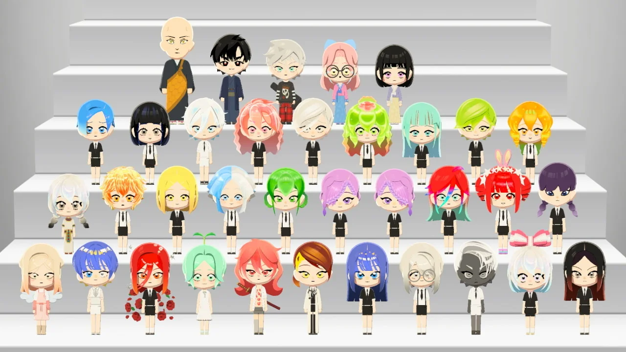 Bringing All Land of the Lustrous Characters to My Island (o^ ^o) — Tomodachi Life DIY pattern (image 6)