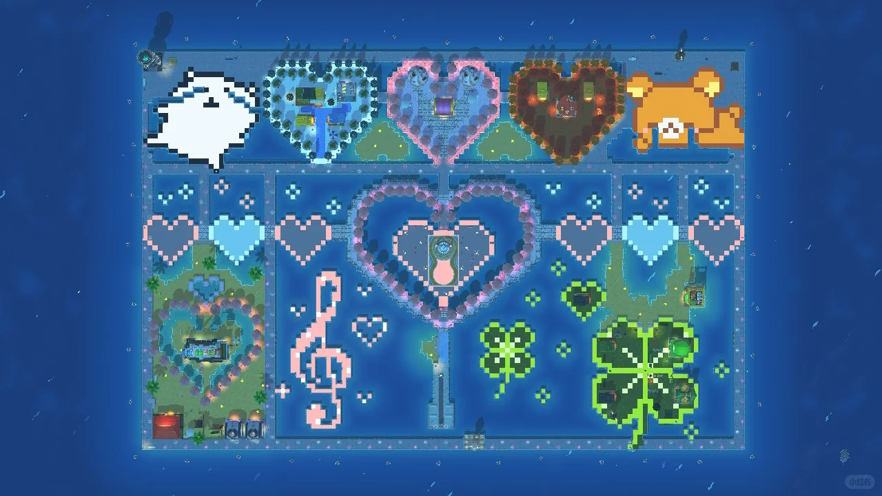 Recording My First Island Build ♡(.◜ω◝.)♡ — Tomodachi Life DIY pattern
