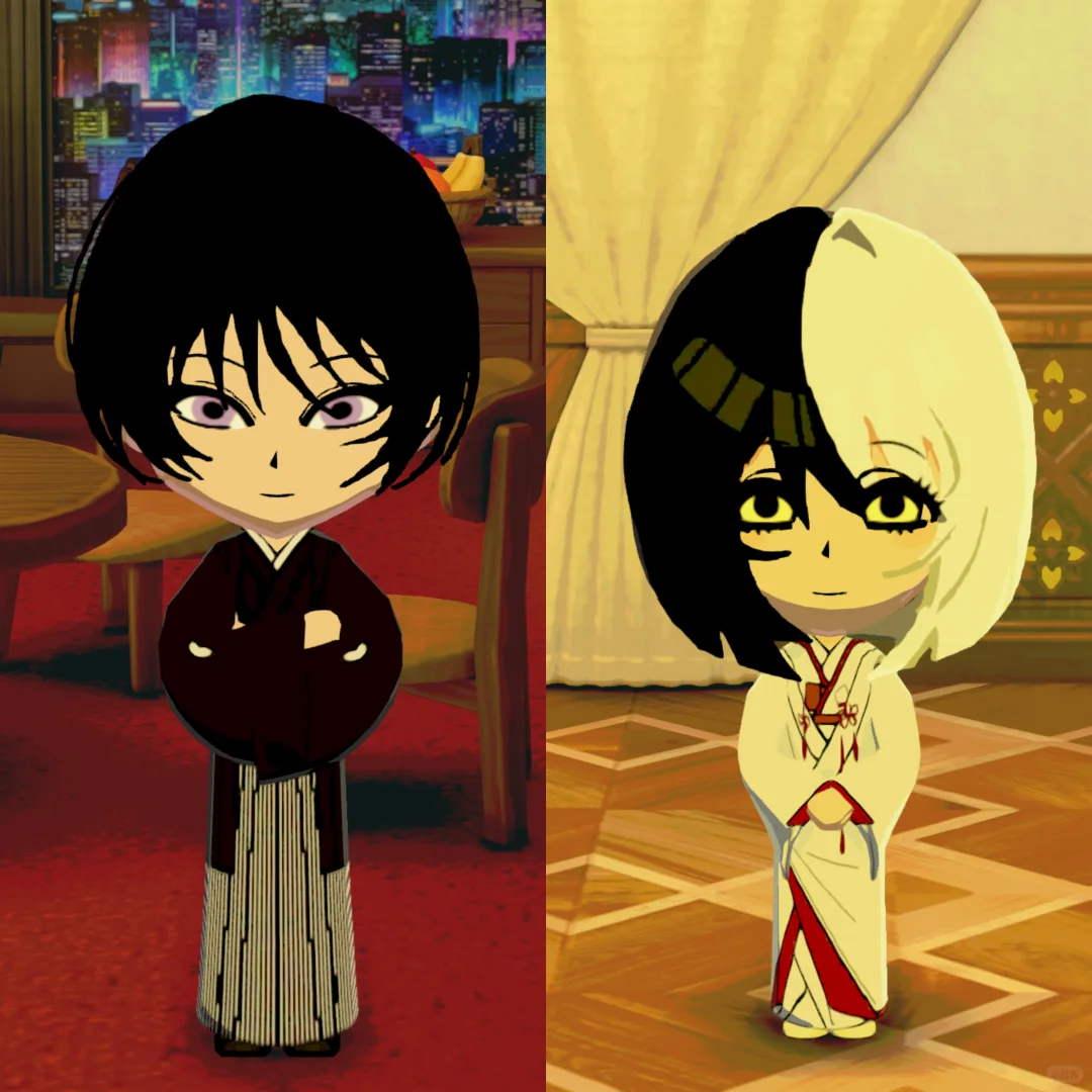 Kimono de mariage Shiromuku et hakama noir montsuki — Tomodachi Life motif DIY (image 4)