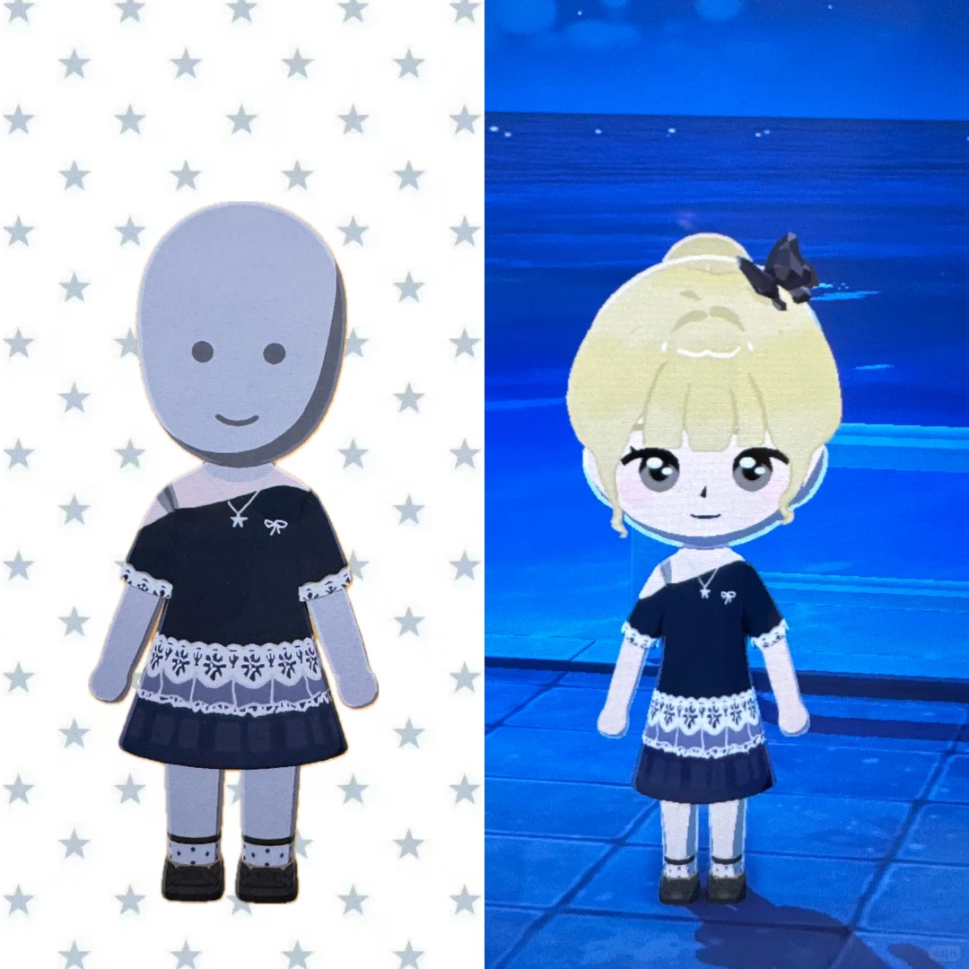 Tomodachi Life Off-Shoulder Lace Pattern Sheet — Tomodachi Life DIY pattern