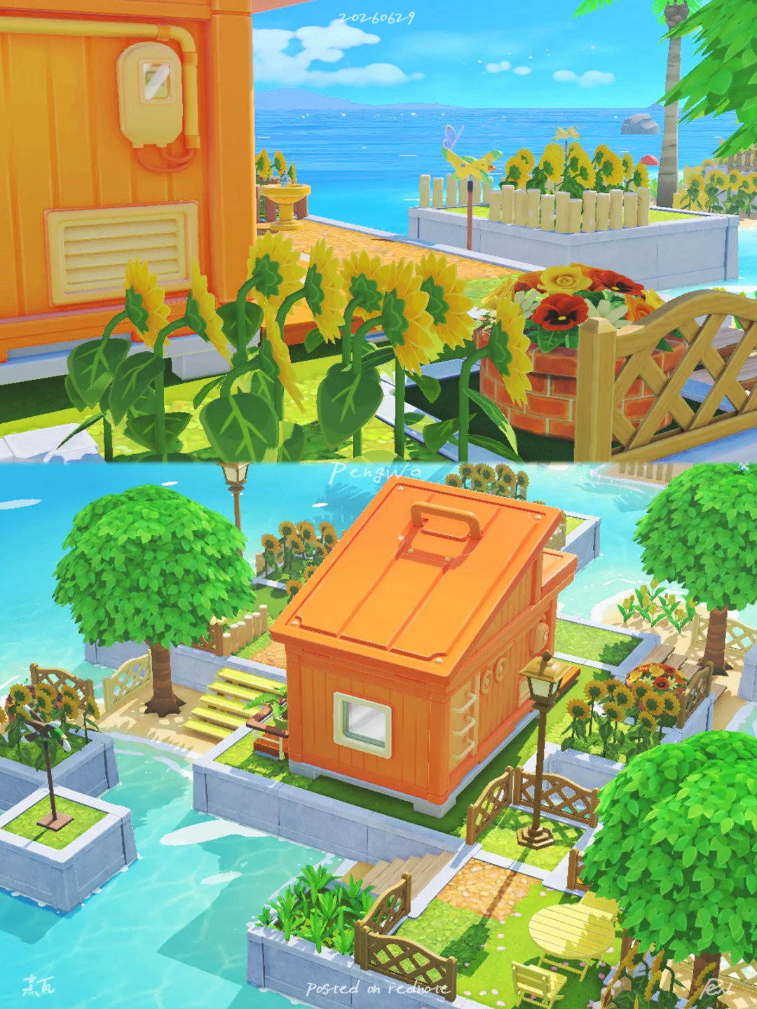 Sunflower Hut - Basking in the Morning Sun — Tomodachi Life DIY pattern (image 3)
