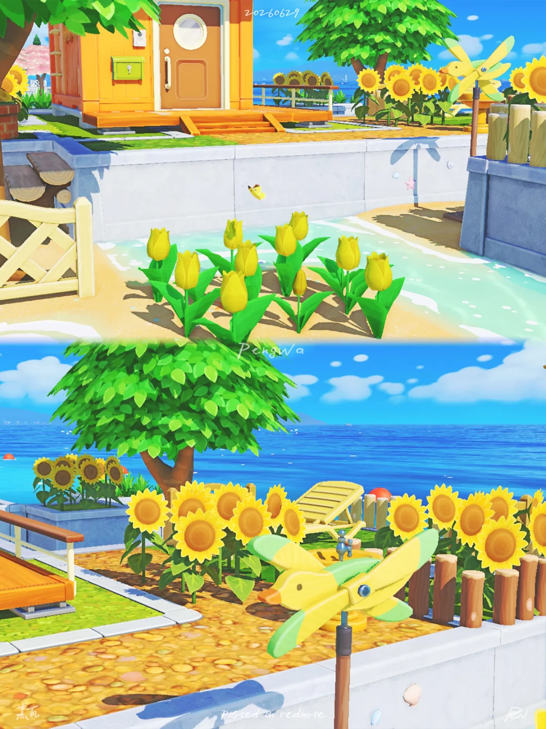 Sunflower Hut - Basking in the Morning Sun — Tomodachi Life DIY pattern (image 5)