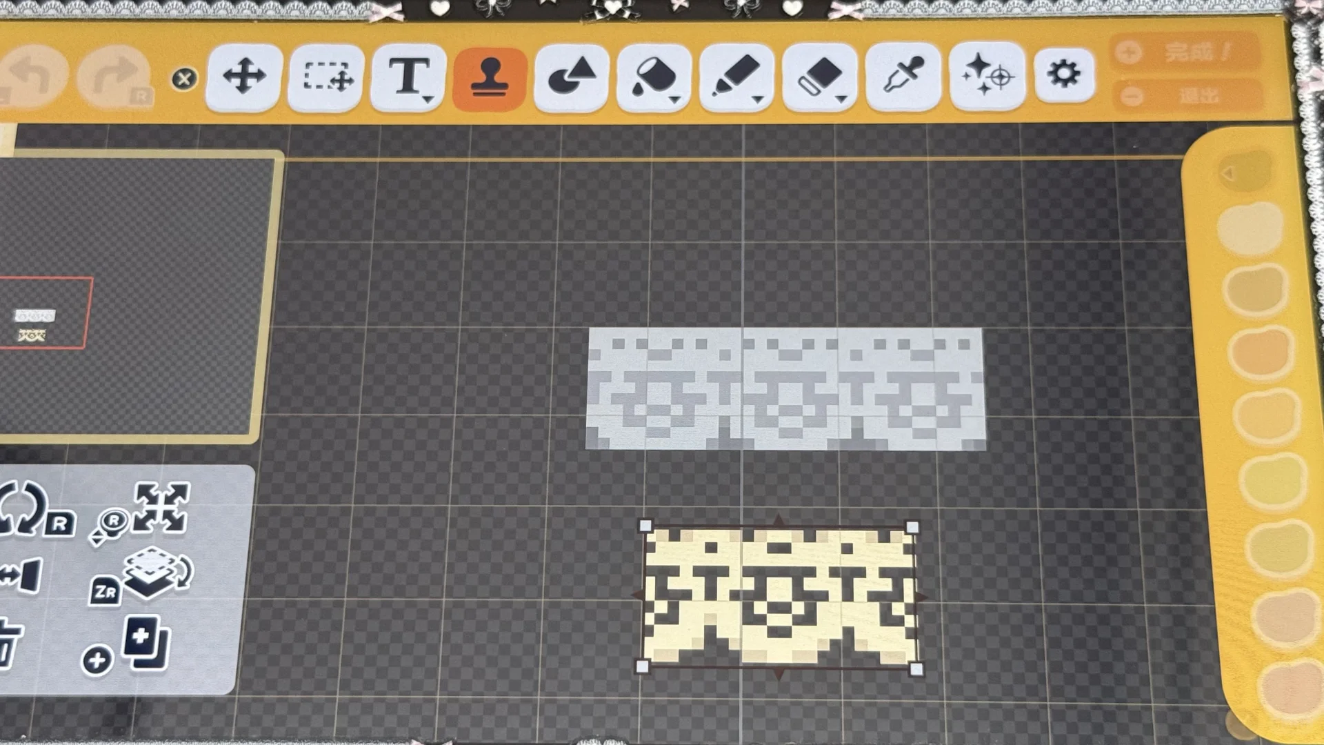 Robe à pois noire et rose avec nœud (version simple incluse) — Tomodachi Life motif DIY (image 9)