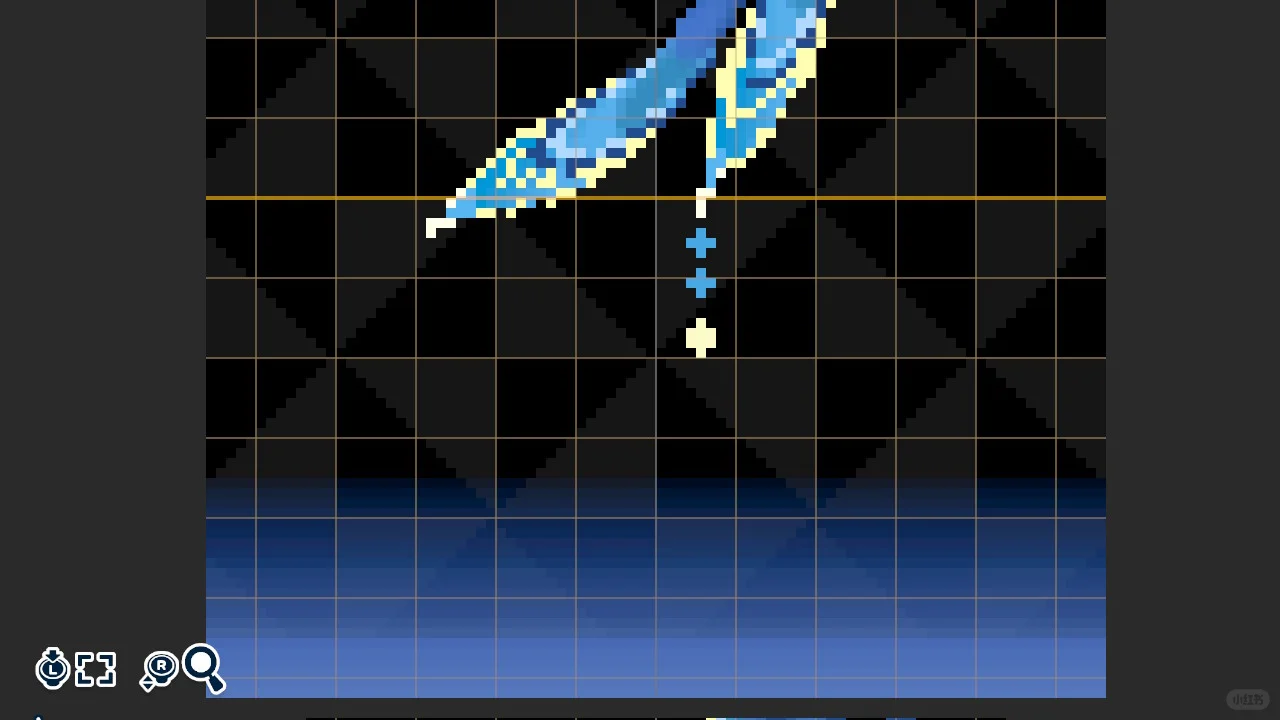 青い尾羽根の古風な衣装 — トモダチライフ DIY 図案（10枚目）