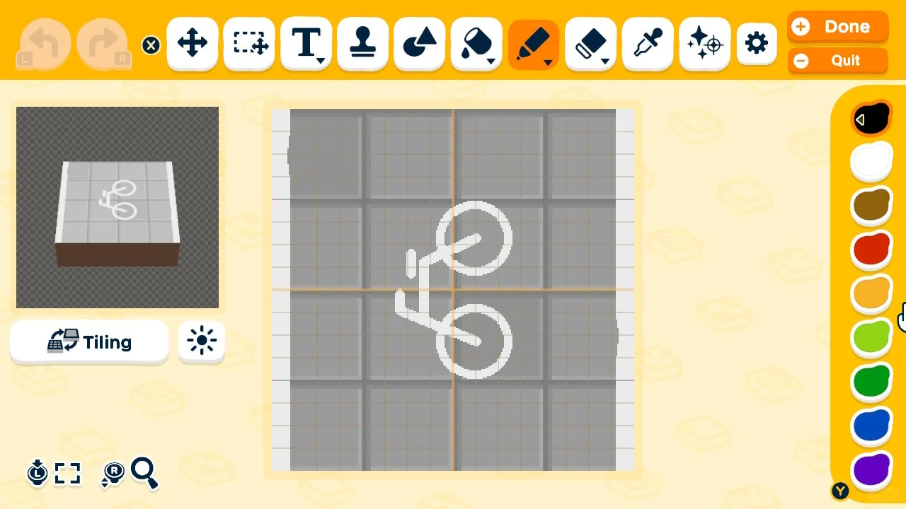Shared Bike Parking Area Design — Tomodachi Life DIY pattern (image 5)