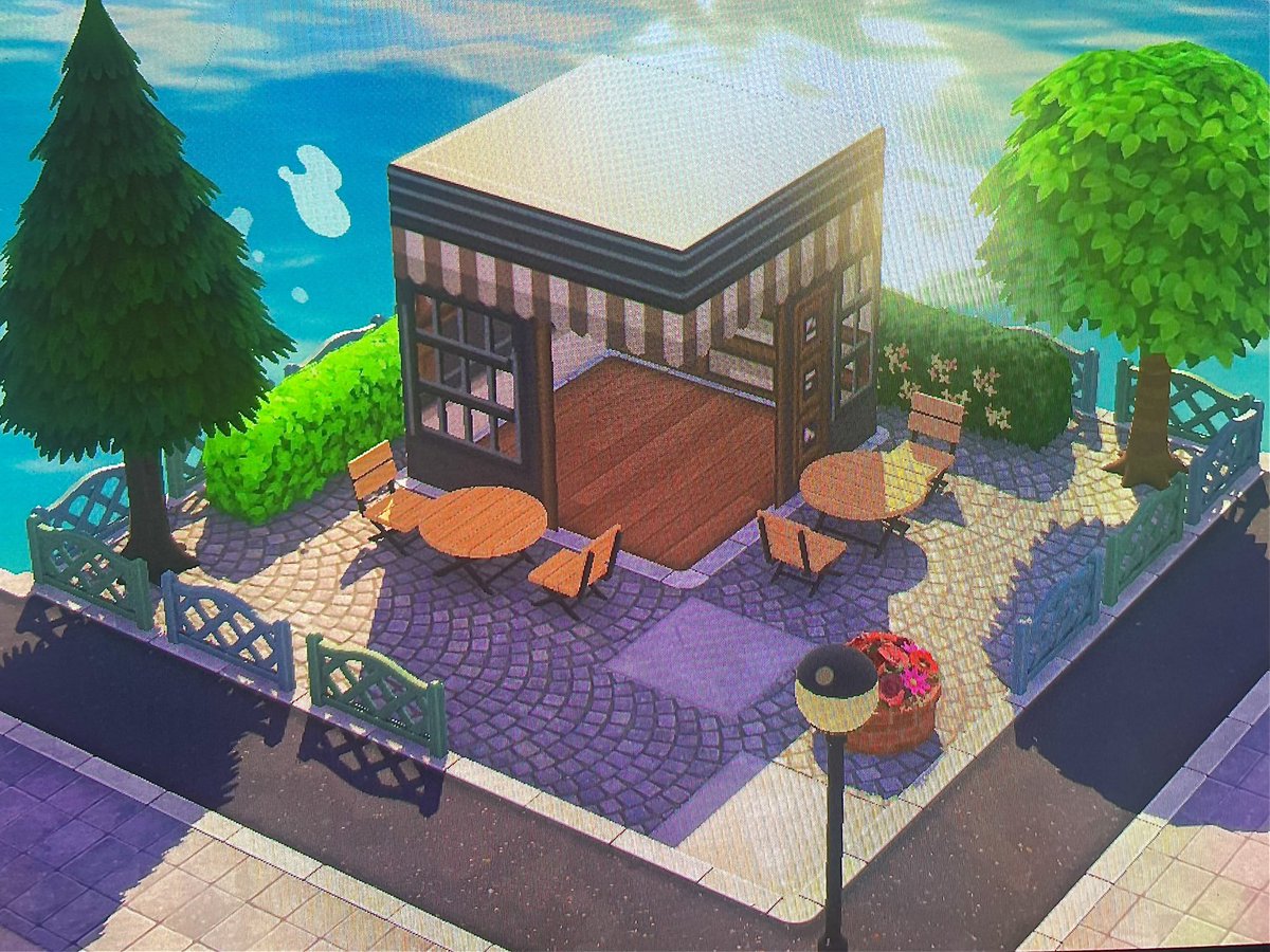 Café avec intérieur — Tomodachi Life motif DIY (image 1)