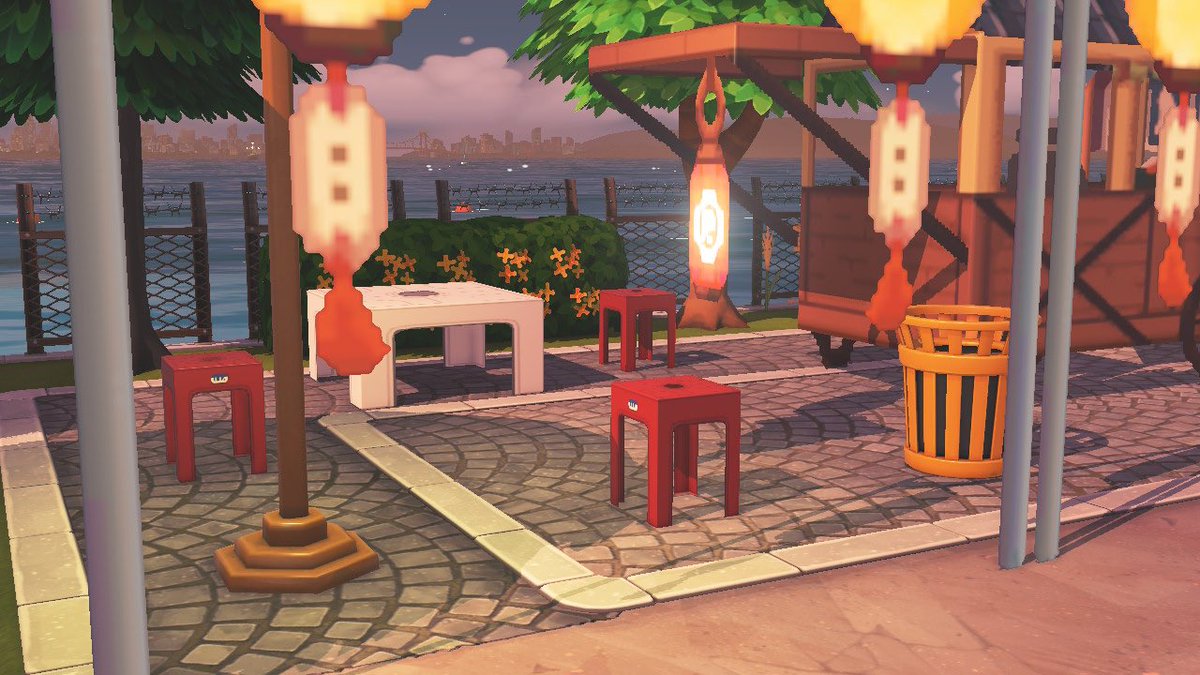 Petite allée de stands japonais — Tomodachi Life motif DIY (image 2)
