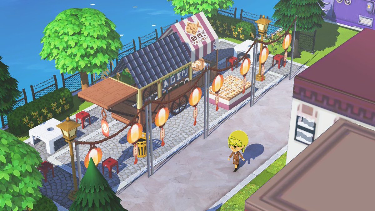 Petite allée de stands japonais — Tomodachi Life motif DIY (image 4)