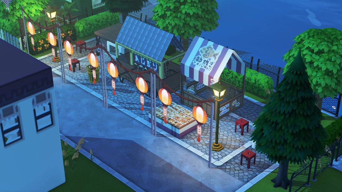 Petite allée de stands japonais — Tomodachi Life motif DIY (image 5)