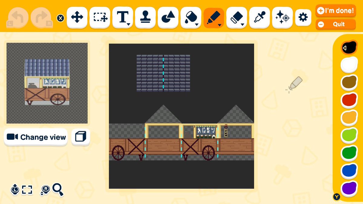 Petite allée de stands japonais — Tomodachi Life motif DIY (image 6)