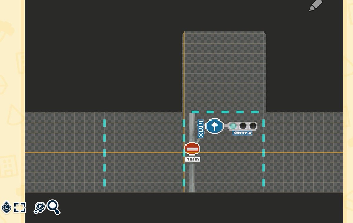信号機と道路パーツ — トモダチライフ DIY 図案（2枚目）