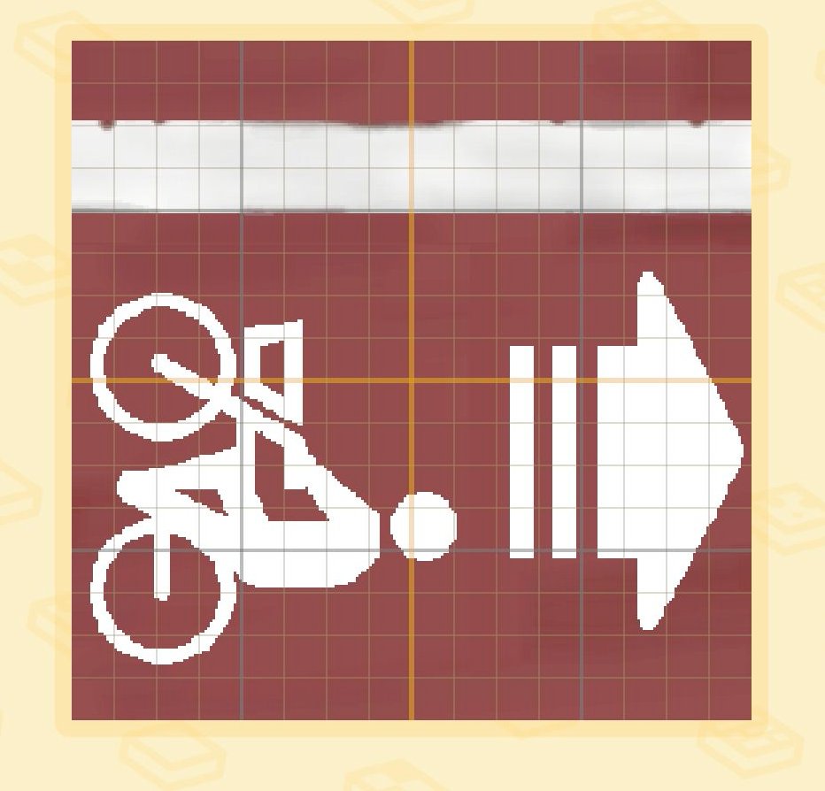 信号機と道路パーツ — トモダチライフ DIY 図案（6枚目）