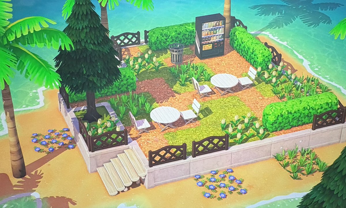 トモコレ島作り記録🏝️ — トモダチライフ DIY 図案（1枚目）