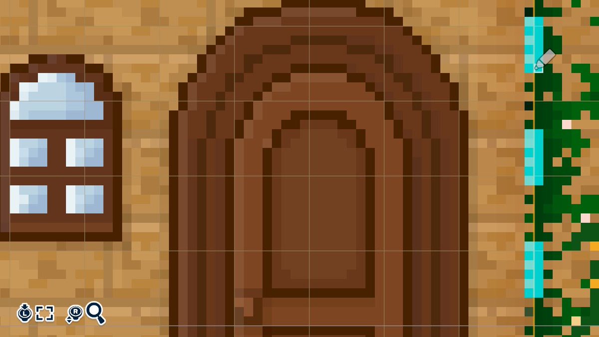 Façade de maison créée avec l'outil tampon — Tomodachi Life motif DIY (image 5)