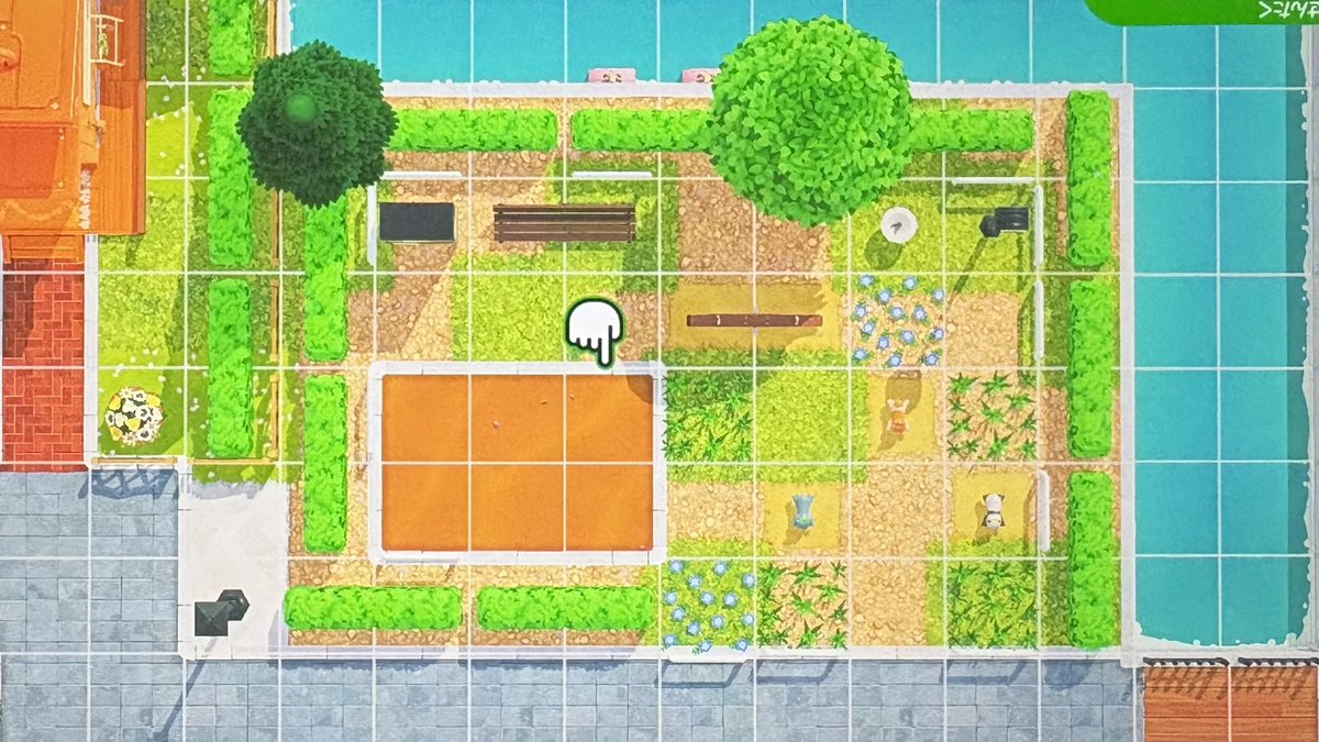 トモコレ 島作り：小さな公園チュートリアル — トモダチライフ DIY 図案（2枚目）