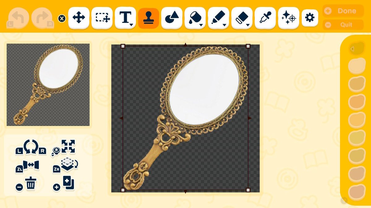 used the mirror treasure as a stamp to create some  portraits for my miis :3 — 人森 DIY 图纸