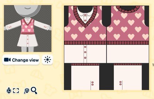 デフォルトテンプレートをスタンプとして他のアイテムに使う — トモダチライフ DIY 図案（4枚目）