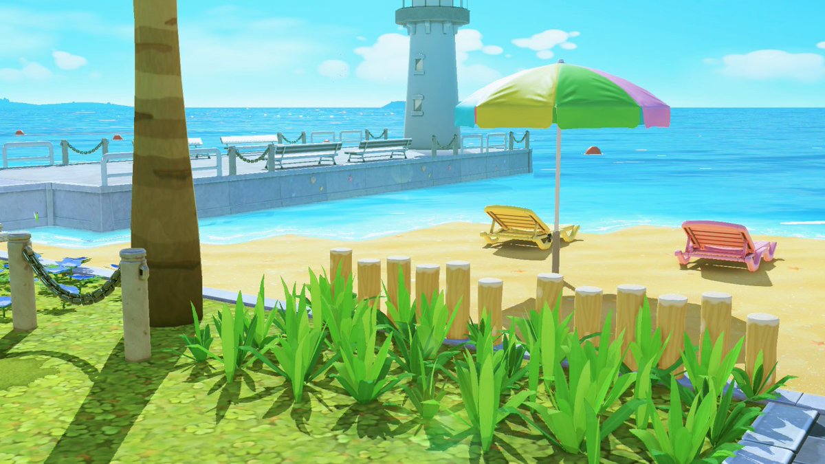 Journal d'aménagement en bord de mer — Tomodachi Life motif DIY (image 1)