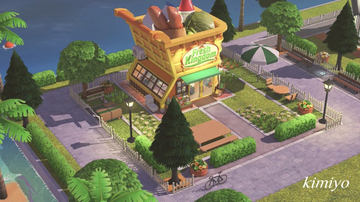 自然小花园里的杂货店 — 人森 DIY 图纸（第 1 张）