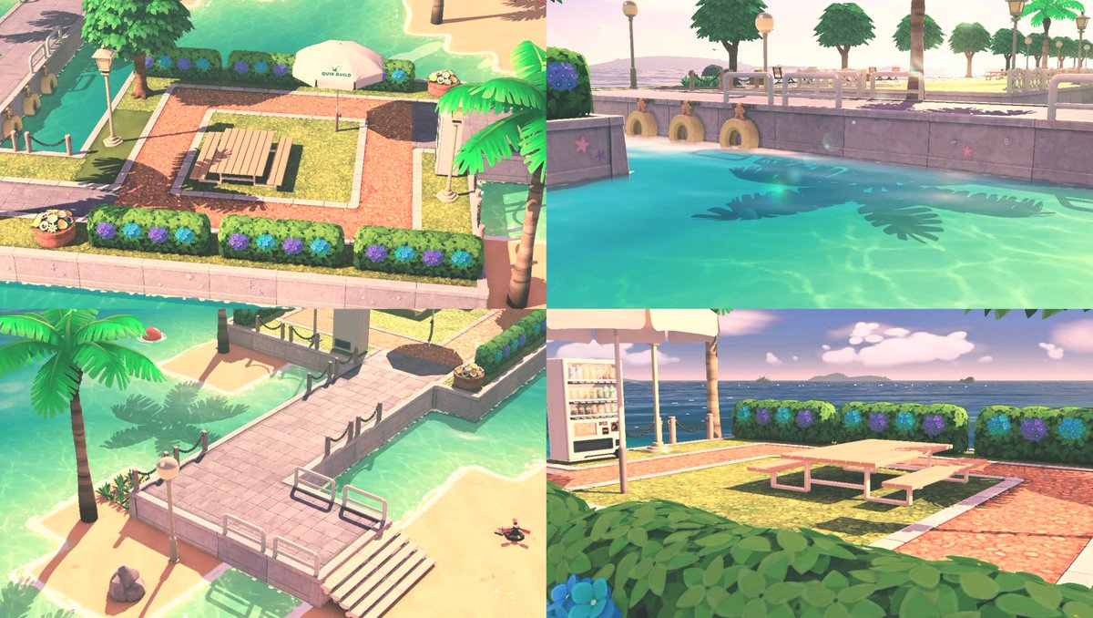 Zone résidentielle au sud du phare — Tomodachi Life motif DIY