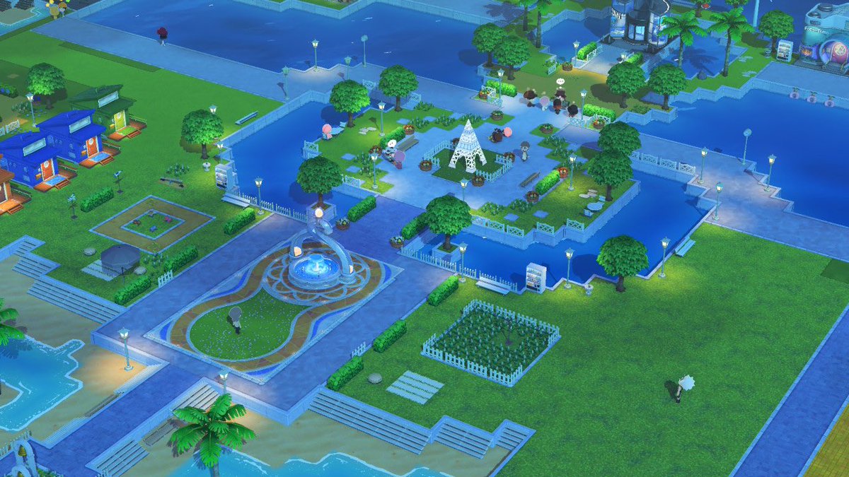 Aménagement d'île en cours — Tomodachi Life motif DIY (image 1)
