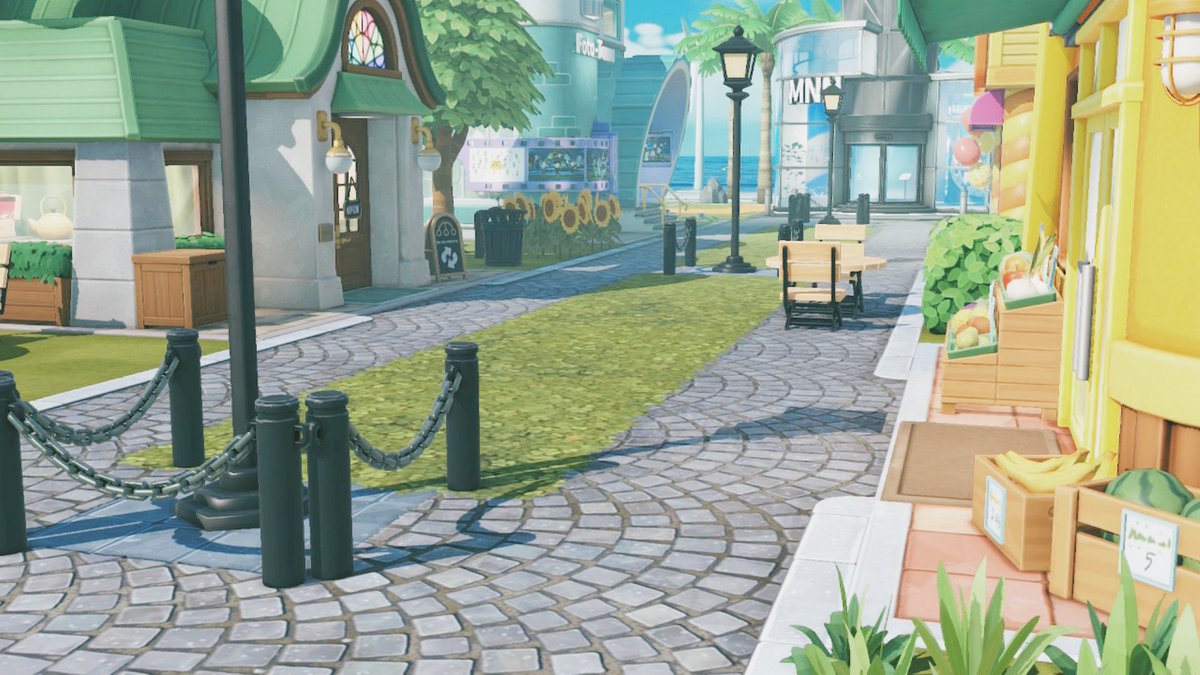 Seaside Shopping Mall Island Build — Tomodachi Life DIY pattern (image 4)